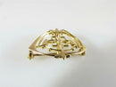 10K SM&S Art Nouveau/Edwardian Pendant Watch Pin, Openwork Floral, c.1900