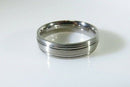 Nice Looking Forge Titanium Brushed/polished/Brushed Metal Band 11.75