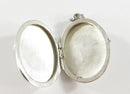 European Style Vintage Photo Locket Keepsake Floral Design Engraved PR in 835 Si