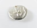 Vintage Sterling Silver Egyptian Eye of Horus Coin Style Pendant Artisan Piece