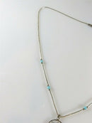 Liquid Silver Dream Weaver 18.5" Turquoise Necklace Sterling Silver