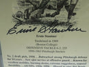 Pittsburg Steelers Ernie Stautner Autograph Boston College Defensive Tackle 1950