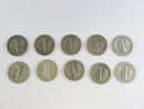 Lot of 10 Mercury Silver Dimes 90% Silver Mixed Dates Circulated Coins 90% silver coins circulated Mercury dimes
