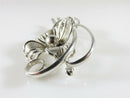 Vintage Forstner Sterling Silver Modernist Mid Century Flower Brooch