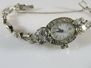 Hamilton Wrist Watch 14K White Gold Case/Band 38 Natural Earth Mined Diamonds