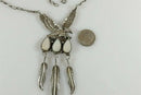 Patriotic American Eagle Necklace Sterling Artisan Robert Becenti Navajo 17.5"