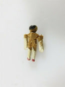19th Century Miniature Painted Wood Doll 9/16" H Made of Tiny Wood Articulated