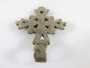1 7/8" High Celtic Style Coptic Ethiopia Silver Cross With Chamfered Decoration