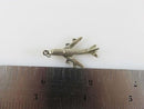 3D Sterling Silver 747 Passenger Airliner Sterling Silver Charm Pendant