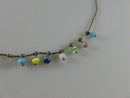 16" TL Sterling Silver Boho Bead & Multicolored Ball Enhancer Necklace