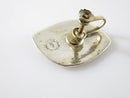 Vintage Unmatched Man & Woman Abalone and Sterling Disc Taxco APO Single Silver Earring