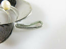 Curtis Creations Heart Leaf Brooch Rhodium over Sterling Silver Fair Condition
