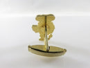 Vintage Enameled Leo the Lion Chef Cuff Link Set For Repair