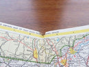 1965 Shell Map of Massachusetts, Connecticut, Rhode Island The HM Gousha Company