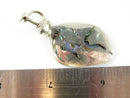 Art Nouveau Style Unmatched Bowman Abalone & Sterling Disc Taxco Single Silver Earring