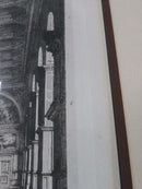 1872 Fontainebleau Etching by E. Sadoux Paris A. Quantin, La Salle De Bal Gilt F