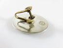 Vintage Unmatched Large Oval Abalone & Sterling Disc Taxco APO Single Silver Earring