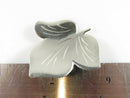 Artisan Signed Handmade Sterling Silver Leaf Pin Brooch 1 3/8 x 1 7/16 5.6gr