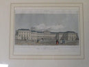 Schönbrunn Palace near Vienna, Austria, Handcolored Engraving View of Schönbrunn