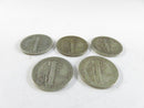 Lot of 5 Mercury Silver Dimes 90% Silver 1940s Dates Collectible Coins Mercury dimes 90% silver coins 1940s silver dimes