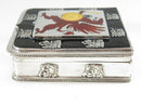 House of Romanov 875 Silver Enamel Coat of Arms Trinket Box M1-7