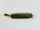 18K Gold Egyptian “Betty” Cartouche Pendant with Ankh & Hieroglyphs, 4.3g