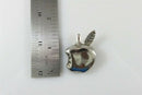 Taxco Apple Pendant Brooch 925 Sterling Silver Unique School Teacher Jewelry