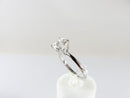 Vintage Designer Solitaire Ring Sterling 8mm Cubic Zirconia Size 7.75 by SETA