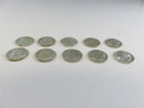 Group of 10 US Roosevelt Silver Dimes 90% Silver Lot 12 90% silver dimes US silver coins Roosevelt dimes lot used