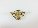 10K SM&S Art Nouveau/Edwardian Pendant Watch Pin, Openwork Floral, c.1900