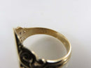 Antique c1910 Edwardian 10K Ostby Barton HMS Titanic Men's Signet Ring Size 9.75