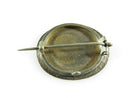 Antique Pinchbeck style Oval Vanity Brooch with Pendant Loop