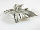 Curtis Creations Brushed & Polished Sterling Silver Leaf Brooch