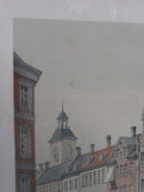 Parlie at Amagertorv Color Lithograph I W Tegner & Kittendorff Hemrich Hansen