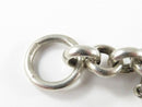 Vintage 8 1/4" Han 925 Rolo Link Chain Toggle Bracelet with Charms Heavy 37 Gram