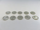 Lot of 10 US Roosevelt Silver Dimes 90% Silver 1946 90% Coins 90% Collection