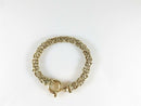 Byzantine Chainmail Gold Washed Sterling Silver 7 3/4" Long Chunky Bracelet