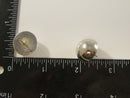 Vintage Sterling Silver Domed Post Earrings, SE 925 Thailand, 18mm, Missing Backs