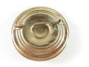 1940's Large Sterling Reinforced Dove Brooch Patented Pink Rose Gold Tone