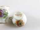 Vintage Fine Porcelain Creamer & Tea Cup Miniature Made in France