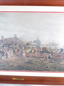 The First Railroad Train on the Mohawk and Hudson Road Chine-colle Photogravure