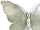 Huge Unsigned Artisan Sterling Silver Eclectic Butterfly Scarf Slide Pendant