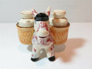 Vintage Unique Pack Mule Water Urns Hand Painted Salt Pepper Shaker Set SP89