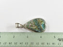 Lovely Large Pendant Sterling Silver Polished Abalone Teardrop Form Hinged Bale