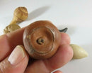 8 Exquisite Chinese Yixing Zisha Pottery Nuts Walnut, Peanut, Water Caltrop, Etc