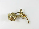 Vintage Gold Vermeil Sterling Silver Beau Flower Brooch