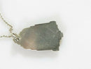 Unusual Sterling Band Pendant With Sterling Chain Band Student Gift Vintage