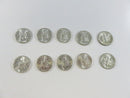 Lot of 10 US Roosevelt Silver Dimes 90% Silver 1946 90% Coins 90% Collection