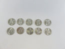 Lot of 10 US Roosevelt Silver Dimes 90% Silver Mixed Mint Marks 90% silver dimes US silver coins Roosevelt dimes lot