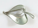 Curtis Creations Heart Leaf Brooch Rhodium over Sterling Silver Fair Condition